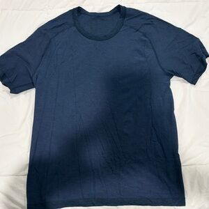Lululemon Men's Navy Blue Shirt
